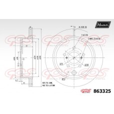 863325 MAXTECH Гальмівний диск