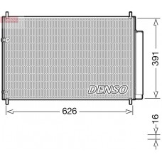 DCN50041 DENSO Конденсатор кондиціонера