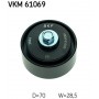 VKM 61069 SKF Паразитный / ведущий ролик, Поліклиновий ремінь
