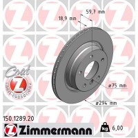 150.1289.20 ZIMMERMANN Гальмівний диск