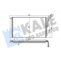 354025 KALE OTO RADYATÖR Конденсатор кондиціонера