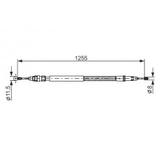 1 987 482 235 BOSCH Тросик, cтояночный тормоз