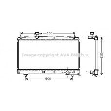 TO2331 AVA QUALITY COOLING Радіатор охолодження двигуна