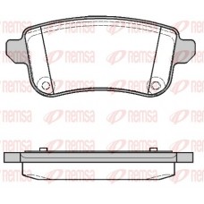 1387.10 REMSA Комплект гальмівних колодок дисковий гальм
