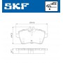 VKBP 80105 SKF Комплект гальмівних колодок дисковий гальм