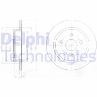 BG4188 DELPHI Гальмівний диск
