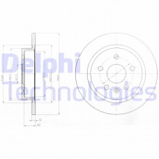 BG4188 DELPHI Гальмівний диск