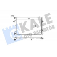 354240 KALE OTO RADYATÖR Радіатор охолодження двигуна