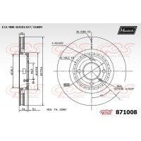 871008 MAXTECH Гальмівний диск