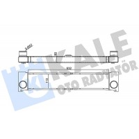 348000 KALE OTO RADYATÖR Интеркулер