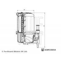 ADBP230054 BLUE PRINT Паливний фільтр
