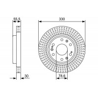 0 986 479 W30 BOSCH Гальмівний диск