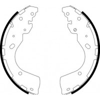 8DB 355 022-241 HELLA PAGID Комплект гальмівних колодок