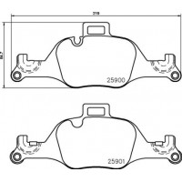 P 06 107 BREMBO Комплект гальмівних колодок дисковий гальм