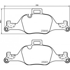 P 06 107 BREMBO Комплект гальмівних колодок дисковий гальм
