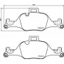 P 06 107 BREMBO Комплект гальмівних колодок дисковий гальм
