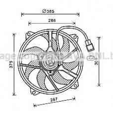 PE7556 AVA QUALITY COOLING Вентилятор охолодження двигуна