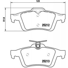 P 24 148 BREMBO КомплеК т гальмівних колодок, дискове гальмо