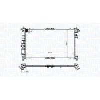 350213174900 MAGNETI MARELLI Радіатор охолодження двигуна