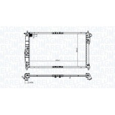 350213174900 MAGNETI MARELLI Радіатор охолодження двигуна