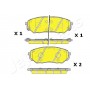 PA-K30AF JAPANPARTS Комплект гальмівних колодок дисковий гальм