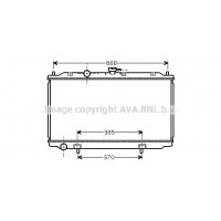 DNA2215 AVA QUALITY COOLING Радіатор охолодження двигуна