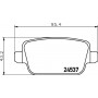 8DB 355 025-351 HELLA PAGID Комплект гальмівних колодок дисковий гальм
