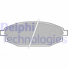 LP1665 DELPHI Комплект гальмівних колодок дисковий гальм