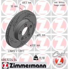 600.3224.54 ZIMMERMANN Гальмівний диск