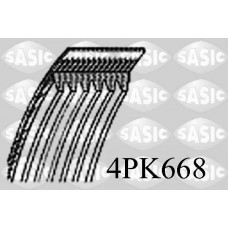4PK668 SASIC Поліклиновий ремінь