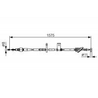 1 987 482 095 BOSCH Тросик, cтояночный тормоз