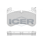 182366 ICER Комплект гальмівних колодок дисковий гальм