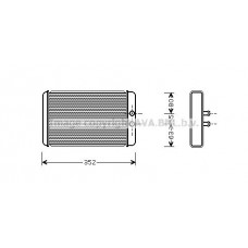 FTA6265 AVA QUALITY COOLING Теплообмінник обігрів салону