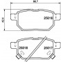 8DB 355 014-991 HELLA PAGID Комплект гальмівних колодок дисковий гальм