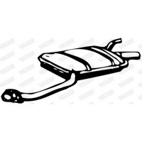 15300 WALKER Середній глушник вихлопних газів