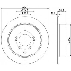 8DD 355 126-911 HELLA PAGID Гальмівний диск