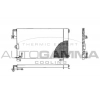 102757 AUTOGAMMA Конденсатор кондиціонера