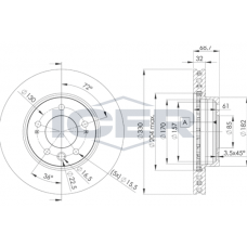 78BD3327-1 ICER Гальмівний диск