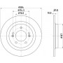 8DD 355 134-401 HELLA PAGID Гальмівний диск
