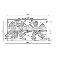 MZ7550 AVA QUALITY COOLING Вентилятор охолодження двигуна