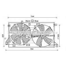 MZ7550 AVA QUALITY COOLING Вентилятор охолодження двигуна