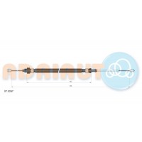 07.0297 ADRIAUTO Тросик, cтояночный тормоз