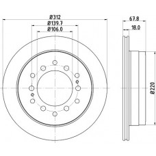 8DD 355 114-861 HELLA Гальмівний диск