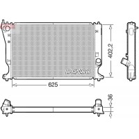 DRM50132 DENSO Радіатор охолодження двигуна