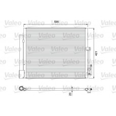814382 VALEO Конденсатор кондиціонера
