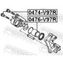 0474-V97R FEBEST Напрямний болт корпус скоби гальма
