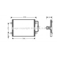 RTA5256 AVA QUALITY COOLING Конденсатор кондиціонера