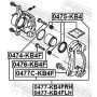 0477C-KB4F FEBEST Комплект підтримки корпусу скоби гальма
