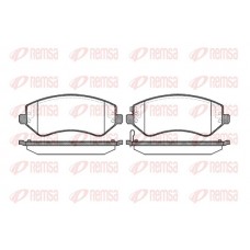 0807.02 REMSA КомплеК т гальмівних колодок, дискове гальмо