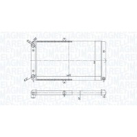 350213180700 MAGNETI MARELLI Радіатор охолодження двигуна